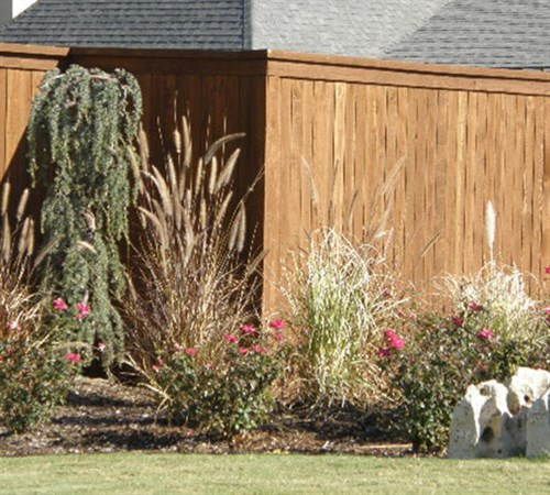 Wood Fence Garden Tulsa